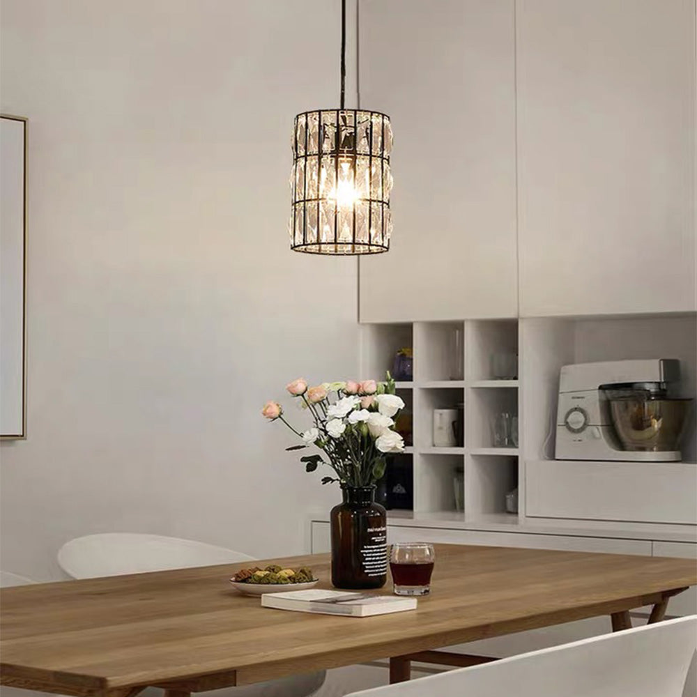 自定义属性fec Modern Creative Crystal Chandelier - Line Pendant Light
