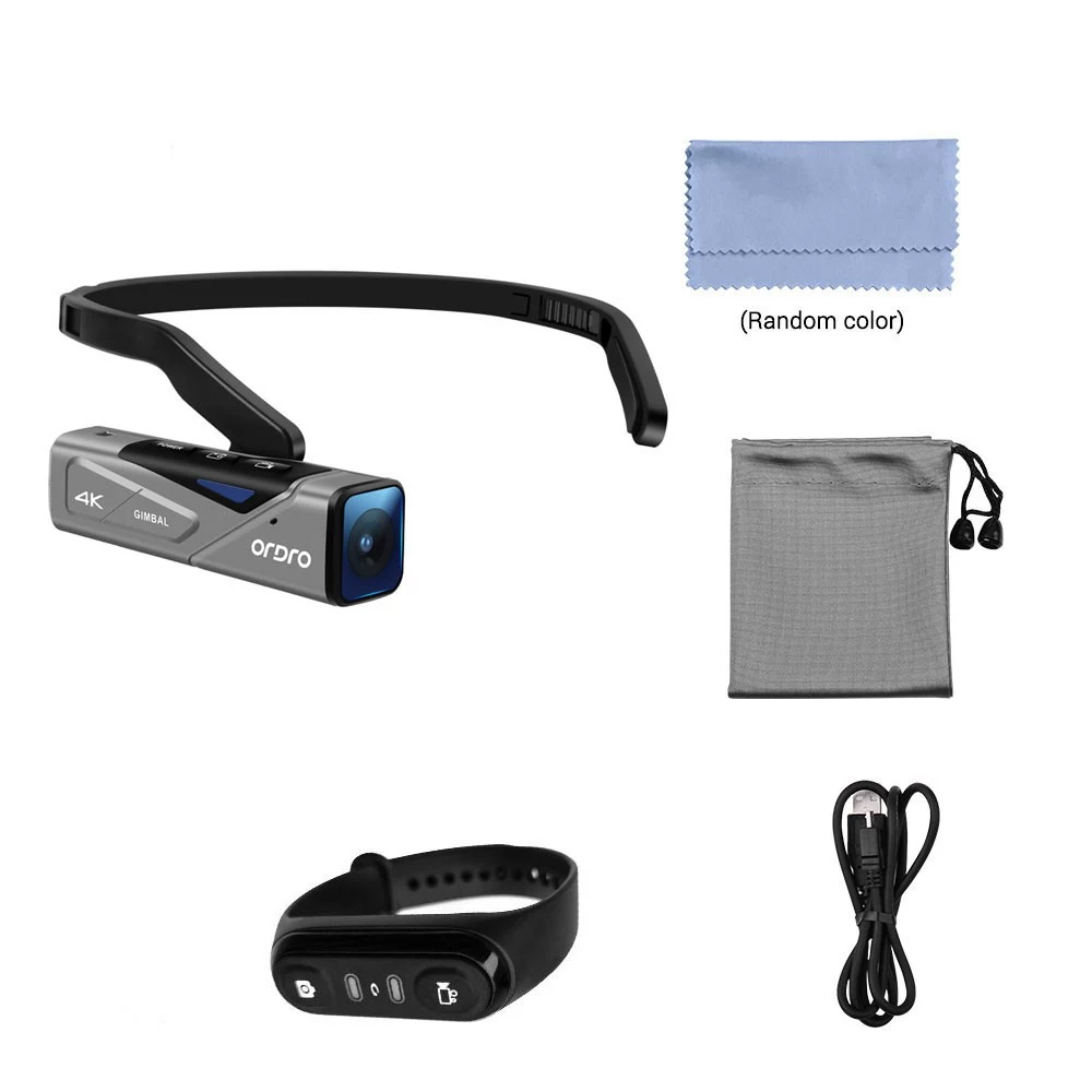 ORDRO EP7 Head Wearable 4K 60fps Video Camera with Remote Control